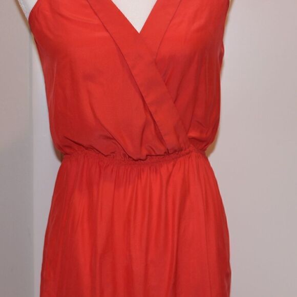 Parker Orange Silk Mini Dress Women Size Small - Picture 7 of 14